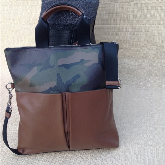 Coach Other - COACH GREEN CAMO COATED CANVAS/LEATHER CHARLES